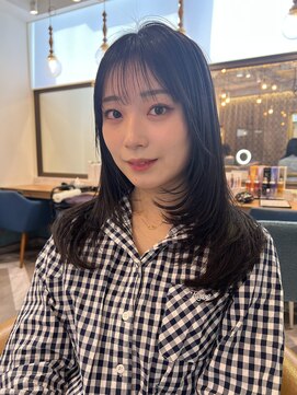 ロンドアベニール 北千住(Lond avenir) オリーブグレー/レイヤーカット/黒髪/マロンベージュ/北千住