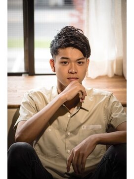 MEN'S  HAIR  フェザーツーブロック