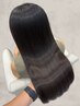 【髪質改善】(感動のさらツヤ)酸性ストレート + (前髪カット)¥22000→¥17500