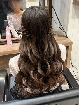 ヘアセット アリエス 新宿駅前店(aries) *.ねじりハーフツイン.*