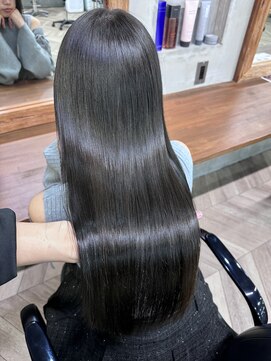 アンジェリカ 立町店(ANGELICA) 暗髪　グレージュ　髪質改善　縮毛矯正