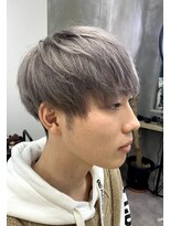 アルメリアメンズ(Arumeria Men's)&nbsp;爽やかシルバーショートマッシュヘア10代20代