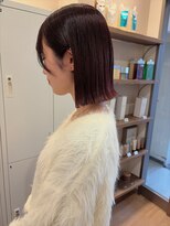 エウ(eu)&nbsp;タッセルボブ×ワインレッドカラー