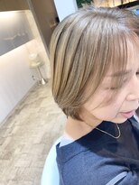 プレフェレプレフェ(prefere prefe)&nbsp;全頭ブリーチ×ベージュカラー