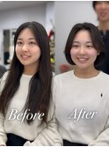 ボブ内巻きボブタンバルモリ韓国ボブ大人ボブ