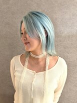 ノブレス(NOBLESSE)&nbsp;ペールブルー×レイヤーボブ