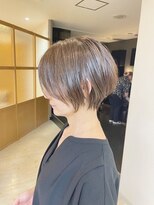 チェレ ブラン 堺東店(Chere brun) 40代50代大人ショート×ショートボブ×白髪ぼかしブラウン