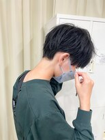 ハピネス 王寺店(Happiness) ハンサムショート マッシュショート ブルーブラック 奈良 王寺