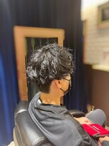 エヌドットバーバー ギンザ(N.BARBER GINZA)&nbsp;緩めスパイラル/短髪パーマ/マッシュヘアー【銀座】