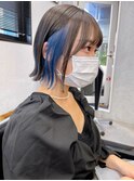 インナーカラーショコラアッシュヘルシースタイル波巻きぎゃう