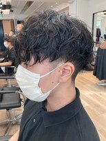 ローウェ バイ フィフス 立川メンズサロン(Louwe by fifth)&nbsp;ツイストスパイラルパーママッシュメンズパーマ波巻きパーマ