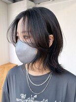 アイティー バイ アルバム 中野店(IT by ALBUM) フェイスレイヤー_ピンクブラウン切りっぱなしボブ_ba472191