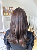 ロングヘア×艶カラー