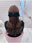 大人っぽヨシンモリハーフアップ