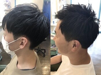 ヒッピーヘアー(Hippie Hair)の写真/他のお客さんがいない空間でゆったりと過ごしたい…♪【カット+メンズ専用スパ[ジオ]¥4500】がオススメ◎