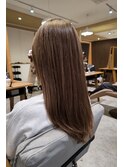 透け感シアーカラーがかわいい◎王道ミルクティーカラー