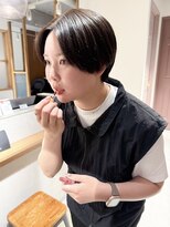 ラミエ バイ メルト 吉祥寺(lamie by melt)&nbsp;【久保田】ハンサムショート前髪なしグレーベージュ大人かわいい