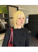 ハイトーンカラー×ナチュラルボブ/小倉