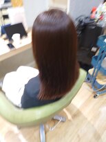 ブロッサム 東中野店&nbsp;大人可愛い透明感ブリーチなしグレージュ切りっぱなし綺麗めロブ