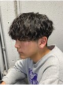 マッシュ/スパイラルパーマ/メンズ/ツイスパ/波巻きパーマ