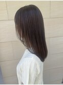 おさまりレイヤーカット　ミディアムレイヤー　オージュア