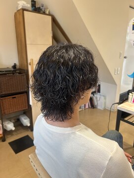 トッカーレ(toccare) 波巻きパーマ【山形メンズカット/寒河江/パーマ/縦落ちツイスパ