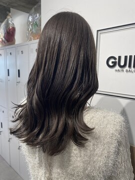 ギルド 東久留米店(GUILD) 透明感カラーでツヤ髪ミディアムに