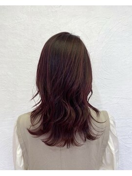 ロッカ ヘアーイノベーション(rocca hair innovation) 大人可愛いレイヤード・ボルドーカラー［稲毛/髪質改善］