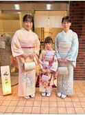 七五三★7歳着付けヘアーメイク★訪問着着付けヘアー