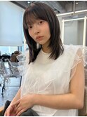 ミディアムレイヤー/顔周りレイヤー/レイヤーカット/ミディアム
