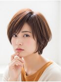 川越/ショート/ボブ/ハイライト/白髪ぼかし/白髪染め