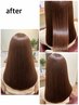 【染めるたびに手触りの良い髪へ】髪質改善カラーエステ+カット¥16500 /馬出