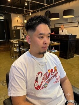ワンワンオー バーバーショップ 博多店(@110 BARBER SHOP) ツーブロックショートカルマヘアスリックバックジェットフェード