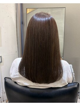 オーク あざみ野(OAK) 暗めオリーブベージュ×Aujuaトリートメント