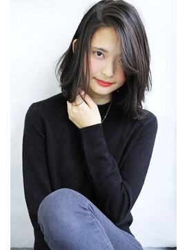 ブラン 天王寺(Blanc) 【Blanc】ダークグレー×ナチュラルボブ