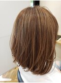 ボブ×ミルキーベージュ