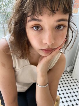 ローウェ 名駅(Louwe) 小顔外ハネアンニュイウェーブショート[名駅/名古屋駅前]