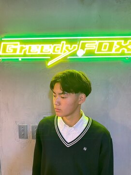 グリーディーフォックス 代々木(Greedy FOX) アップバング/ツーブロックマッシュ/束感/波巻き[シェービング]