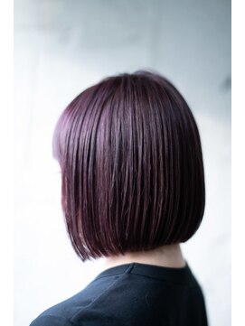髪と生活 美容室 ぶどうっぽいカラー