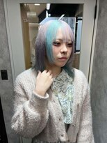 イメチェン/レッドブラウン/フルバング/似合わせカット