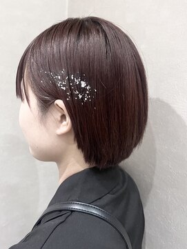 カラークチュール(Color Couture) ヘイリーボブ/髪質改善/レッドブラウン/フルバング/イメチェン