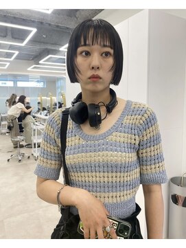 ムード 立川(MHOOD) デザインカラーno.1ボブレイヤーブリーチ