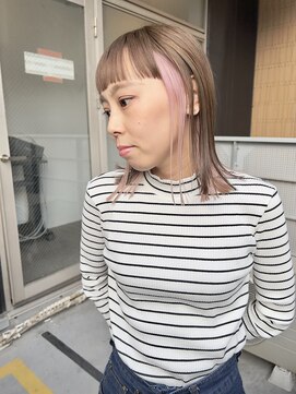 チュダック(ChuDuck) 韓国風《インナーピンク》ハイトーン/ケアブリーチ/ダブルカラー