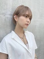 ミィ 表参道(mee.)&nbsp;デザインカラー/レイヤーカット/ウェットヘア/オリーブベージュ