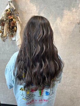 ヘアーワークス ボナ ウニクス店(HAIR WORKS bona) 大人かわいいうる艶ロングウェーブ 髪質改善ケアTr パーマ