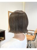 ダブルカラーショートボブインナーカラーハイライトケアブリーチ