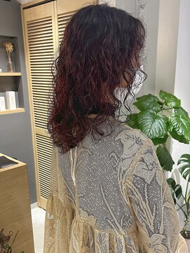 コフィー バイ メルト 吉祥寺(cofy by melt) 【三ツ井純】暖色系カラー くしゃっとパーマ 無造作パーマ