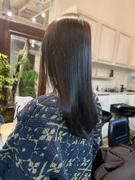 マイティ バイ エイチ(mighty by H) 髪質改善カラー/レイヤーカット/オリーブベージュ