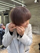 ヲタク(wotaku.) ラベンダーミルクティーラベンダーカラーグレージュ白髪ぼかし