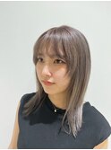 大人かわいい☆20代30代40代☆小顔ネオウルフ☆グレージュ